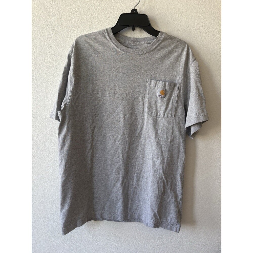 Carhartt Men's Short Sleeve T-Shirt Crew Neck Gray Size Medium